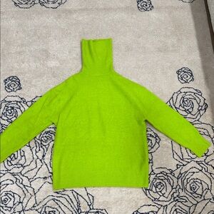 Zara Bright Green Turtleneck Sweater